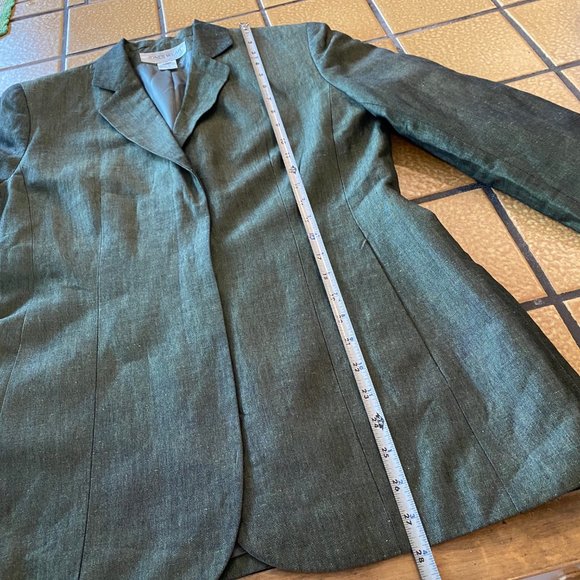 Jones Wear Women's Vintage Green 3 Button Blazer Size 8 - Picture 8 of 11